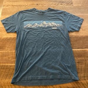 Stio Mountain Graphic Tee in Blue